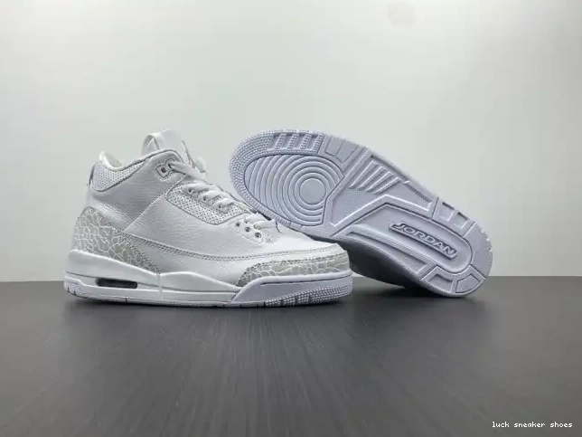 Cheap LUCY Jordan Retro 3 'Triple Air White' PS 429487-111 0325